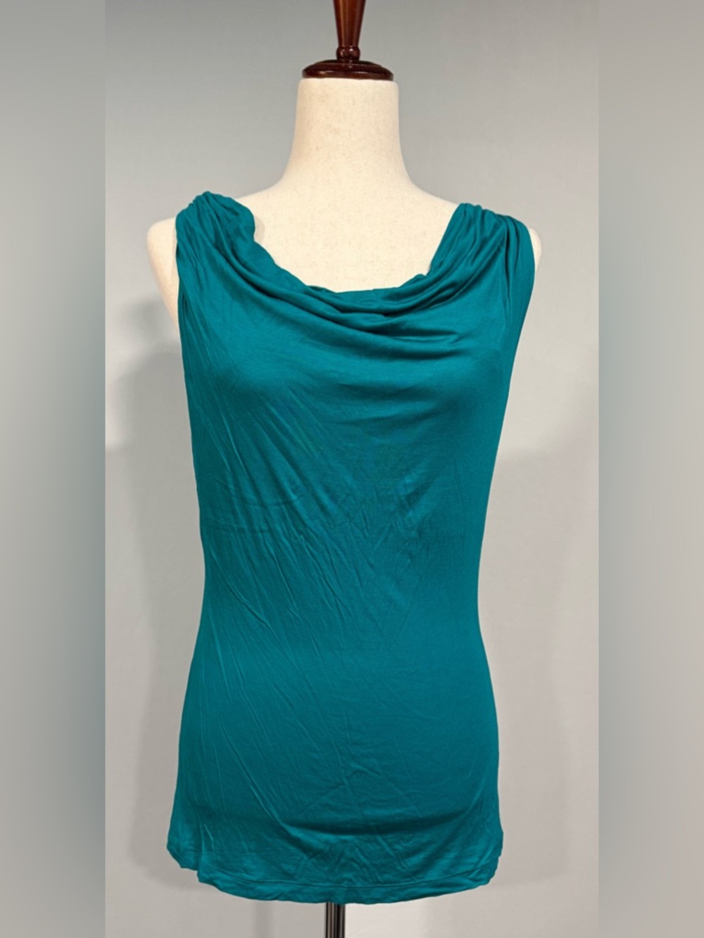 H&M Women’s Teal Sleeveless Cowl Neck Top